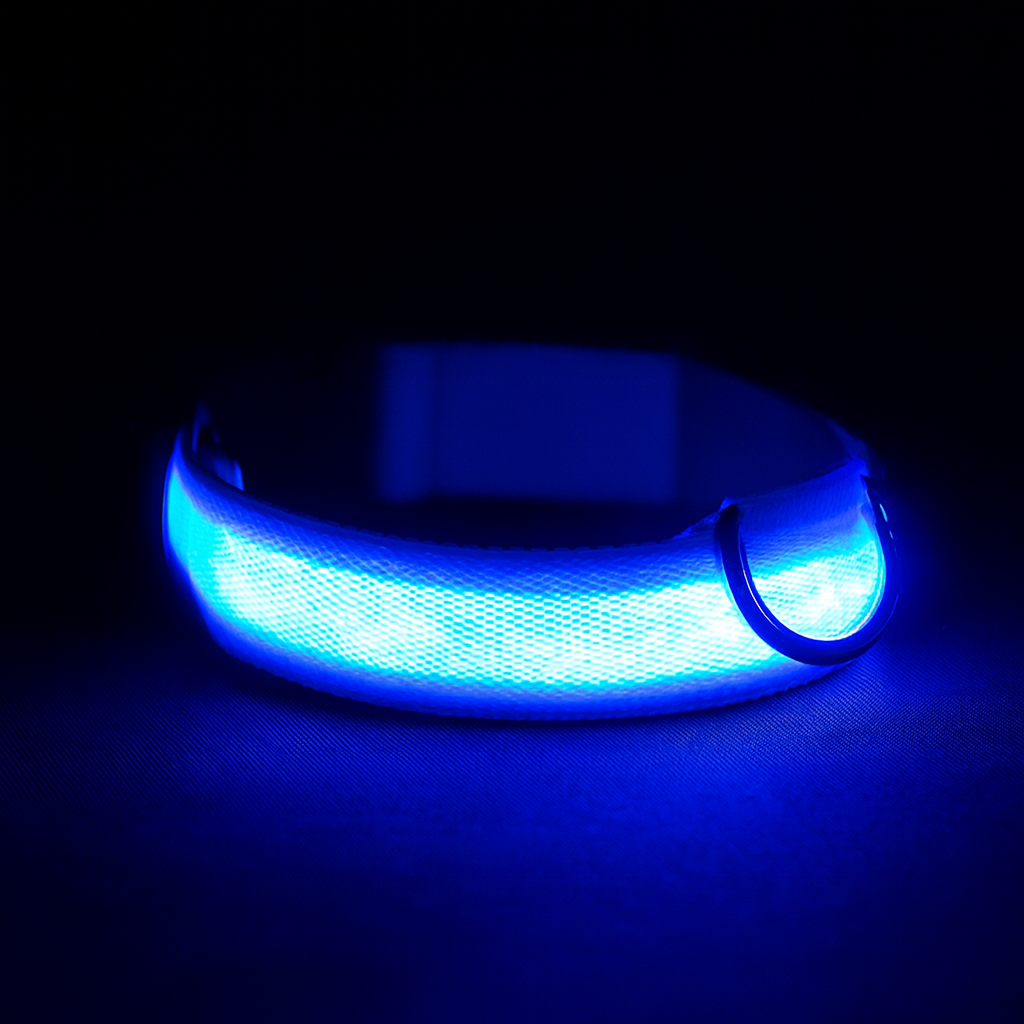 Collier Nocturne " Lumineux Bleu "