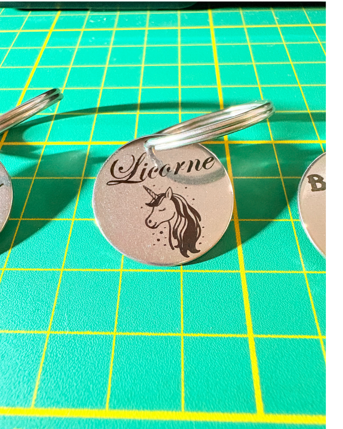 🐴 Médaillon en acier inoxydable 304 "Chevaux"