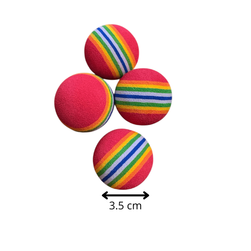 Lot de 2 " Balles arc-en-ciel "