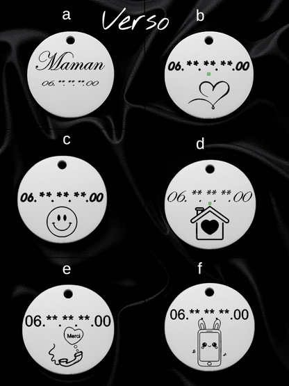 🐴 Médaillon en acier inoxydable 304 "Chevaux"