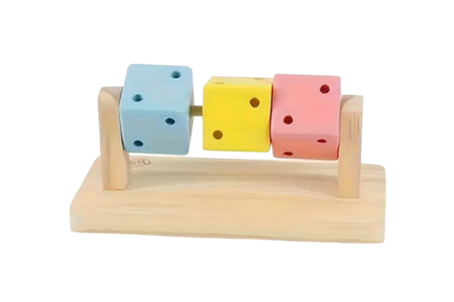 Cube de Jeu " Coloré en Bois "