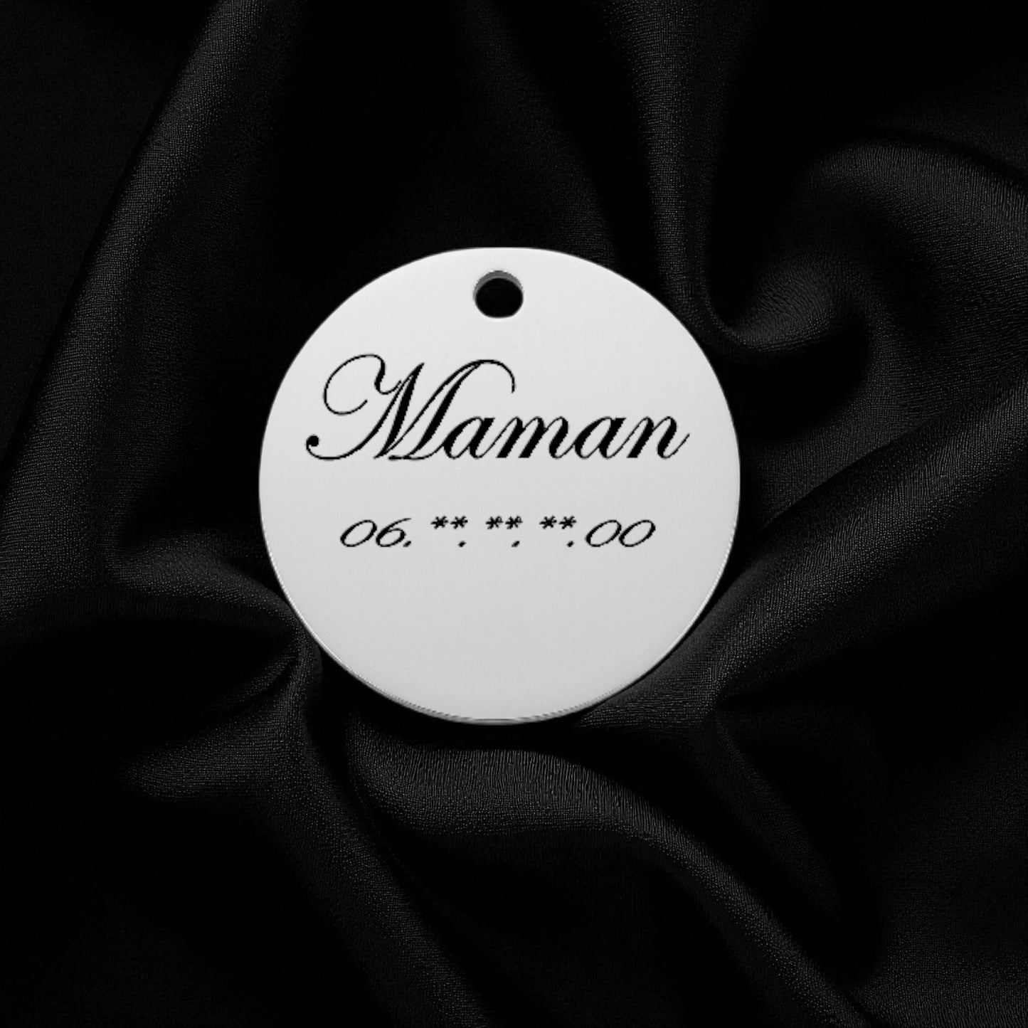 🐾 Médaillon 100% personnalisable en acier inoxydable