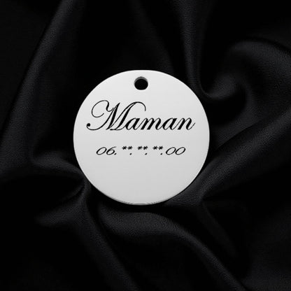 🐾 Médaillon 100% personnalisable en acier inoxydable