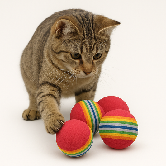 Lot de 2 " Balles arc-en-ciel "