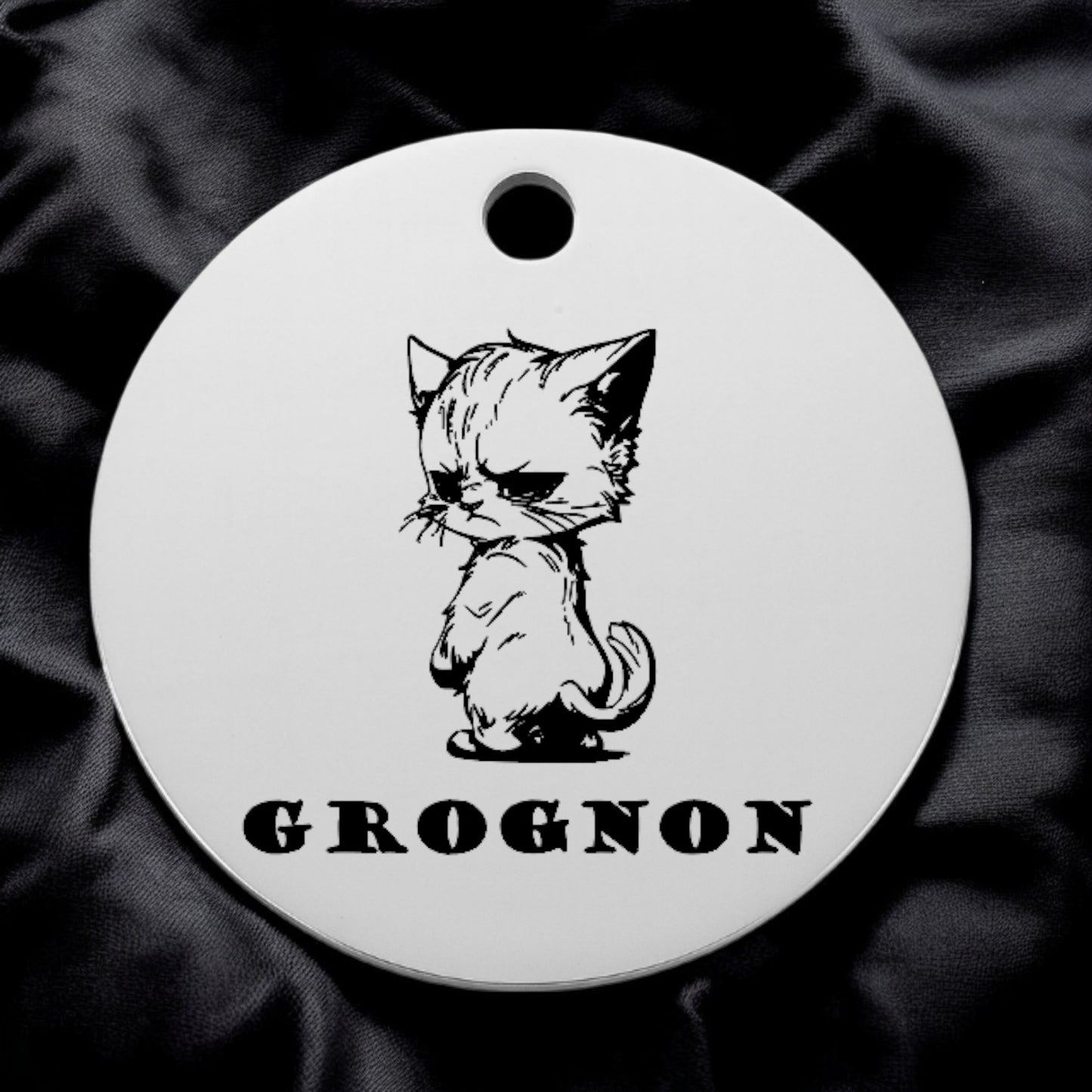 🐾 Médaillon 100% personnalisable en acier inoxydable