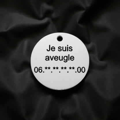 🐾 Médaillon 100% personnalisable en acier inoxydable