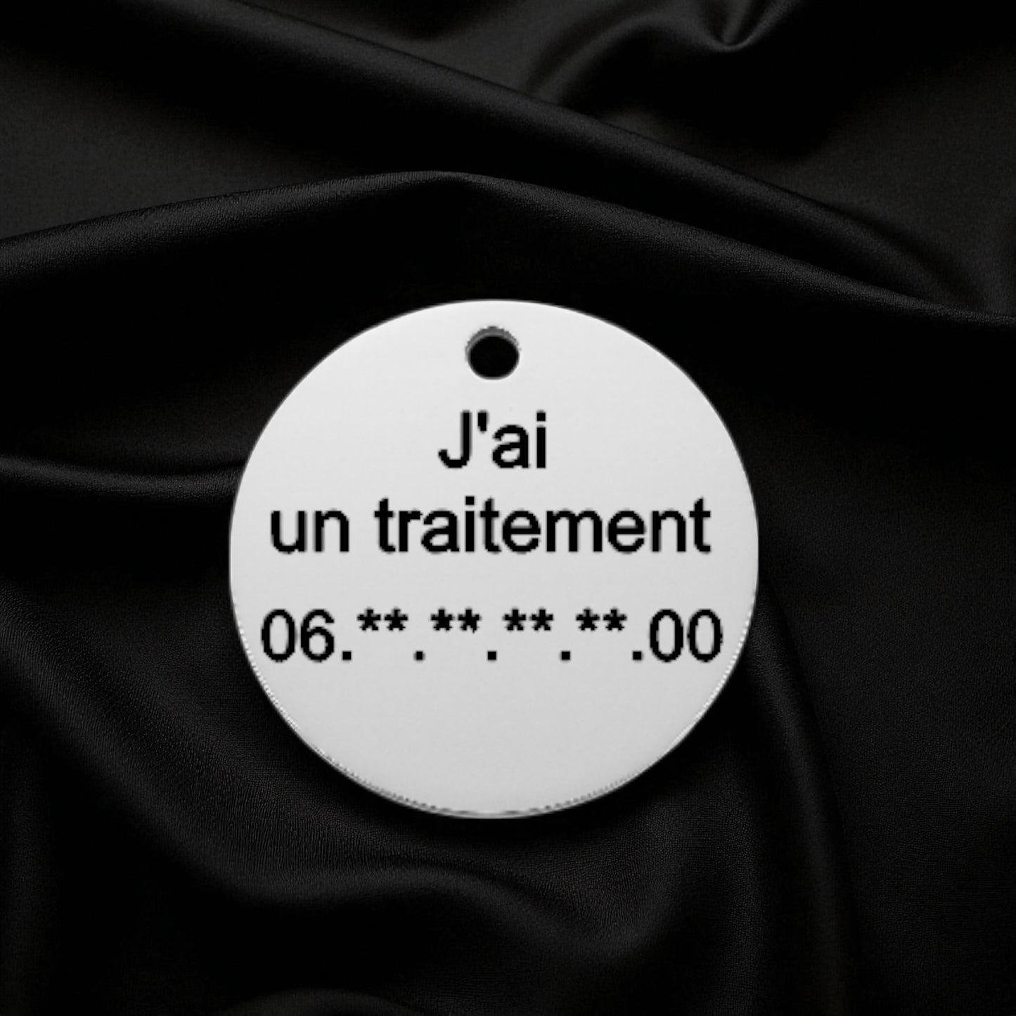 🐾 Médaillon 100% personnalisable en acier inoxydable