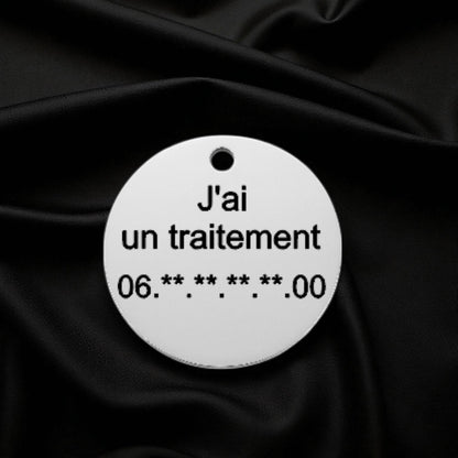 🐾 Médaillon 100% personnalisable en acier inoxydable