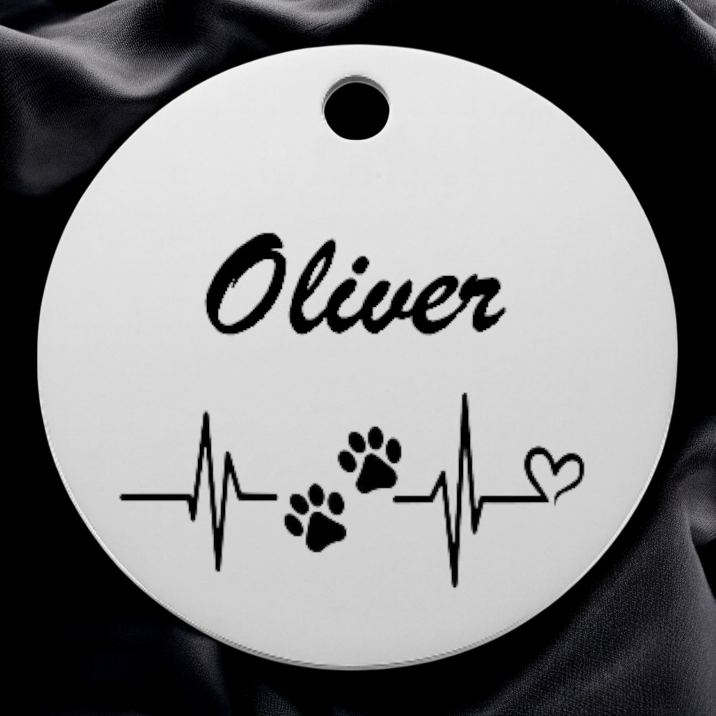 🐾 Médaillon 100% personnalisable en acier inoxydable
