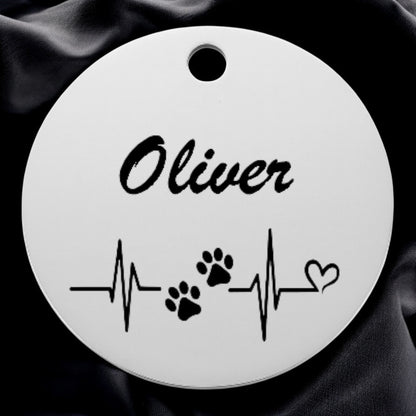 🐾 Médaillon 100% personnalisable en acier inoxydable