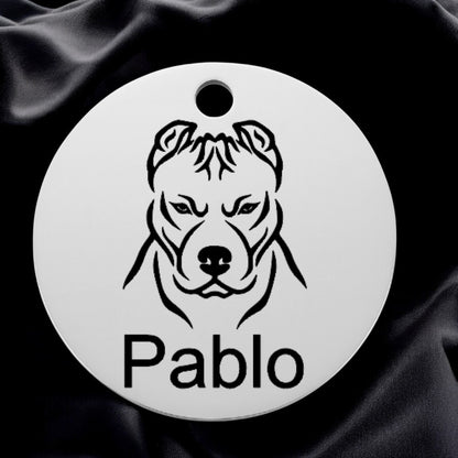 🐾 Médaillon 100% personnalisable en acier inoxydable